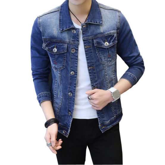 Men Stylish denim trucker jacket