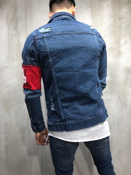 Men Street-wear ripped denim jacket - Image 2