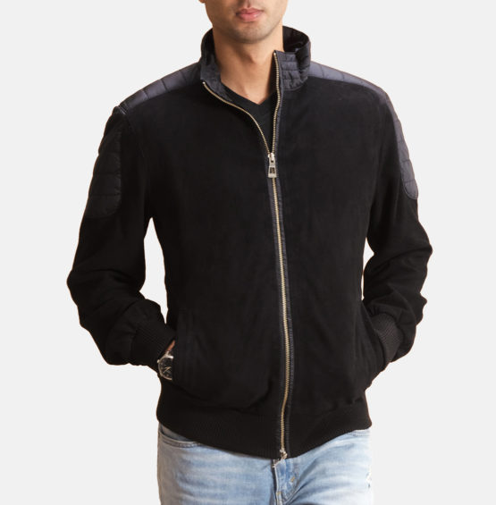 Men high Collar basic bomber jacket - Image 3