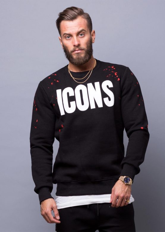 Men letter print sweatshirt